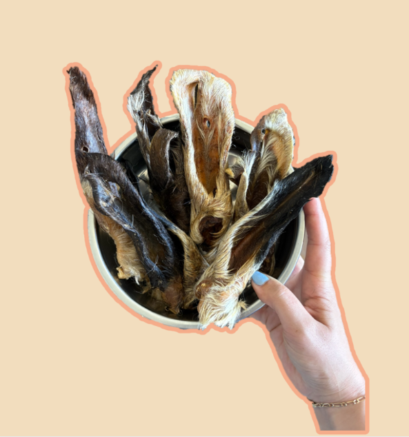Oreilles d'agneau avec poils 200 gr