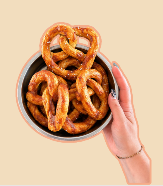 Bretzel de collagène au poulet 10X8cm